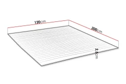 Madrasser-Madrass MANDULA 120x200 Hvit