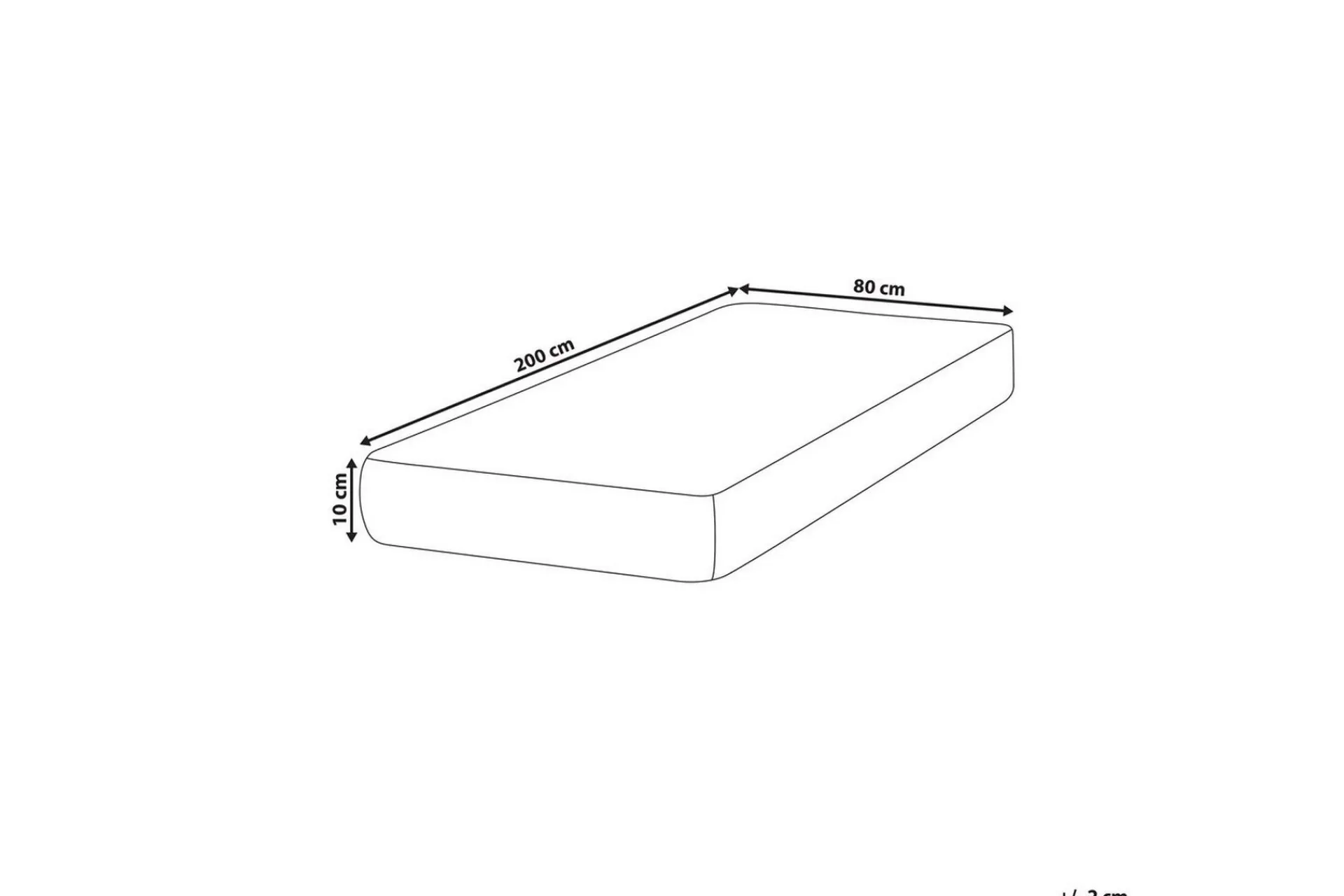 Barneseng & Juniorseng-Madrass Petite 80x200 cm Hvit,Grey