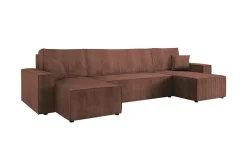 Sovesofaer-Magston 4-seters Hjørnesovesofa Brun