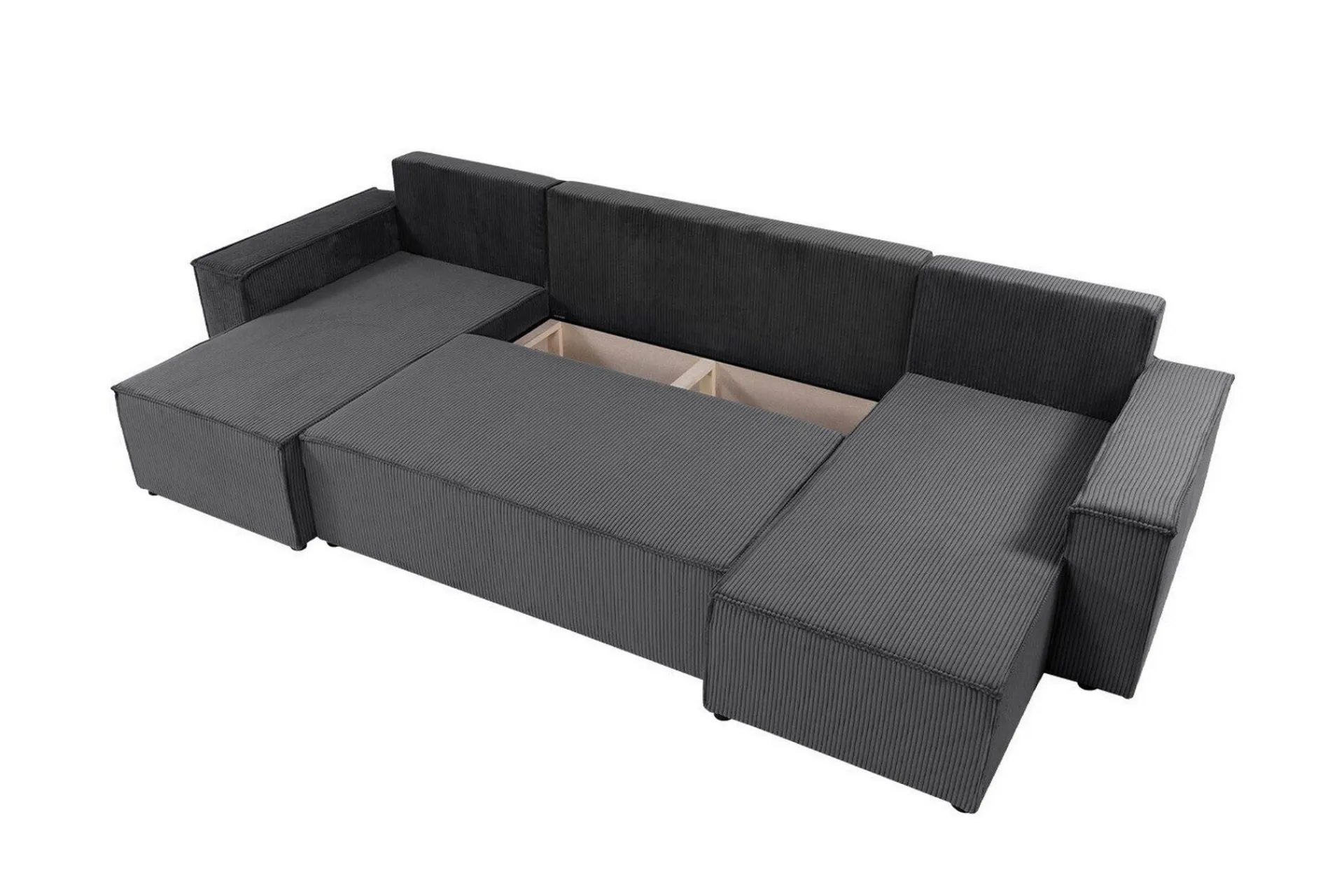 Sovesofaer-Magston 4-seters Hjørnesovesofa Mørkegrå
