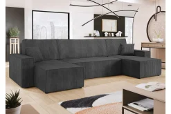 Sovesofaer-Magston 4-seters Hjørnesovesofa Mørkegrå