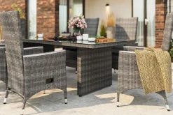 Comfort Garden Loungebord & Sofabord Utendørs-Majestic Spisebord 210x100 cm Grey