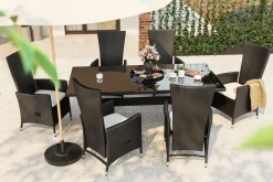 Comfort Garden Majestic Spisegruppe 210+6 Jenny Regulerbare Stoler