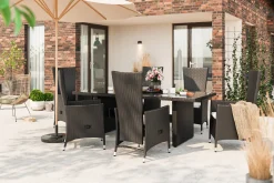 Comfort Garden Majestic Spisegruppe 210+6 Jenny Regulerbare Stoler