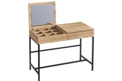 Sminkebord & Toalettbord-Make-up Table Eik|Svart Natur,Svart