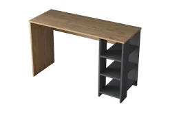 Kontorbord-Makrud Skrivebord 120 cm Valnöt,Antracit