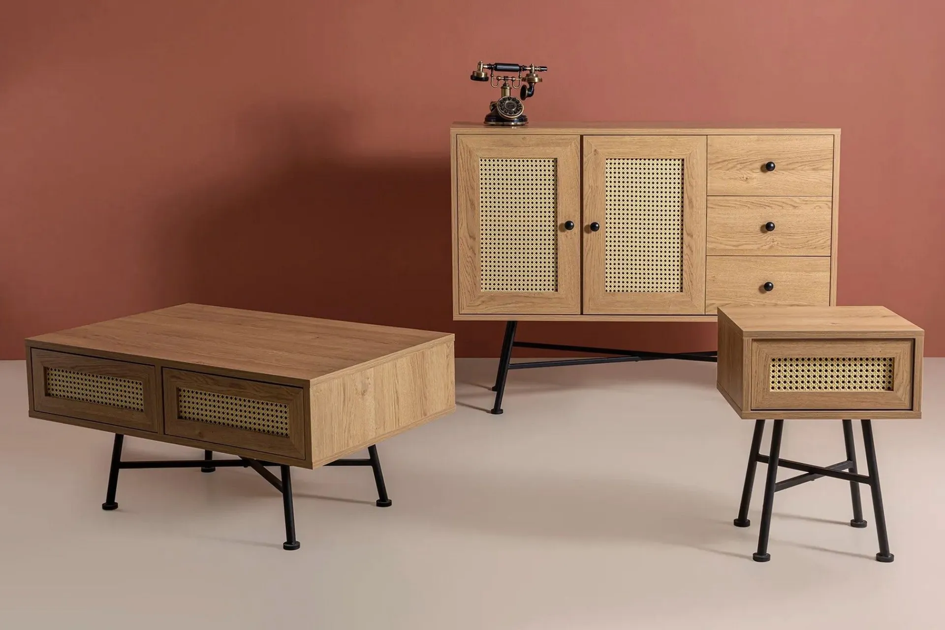 Sideboard & Skjenker-Makwana Konsollbord 120 cm Natural