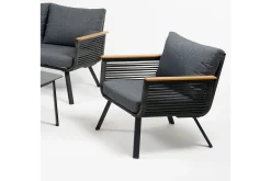 Veranda & Terrasse|Loungesett-Malaga Soffgrup Svart