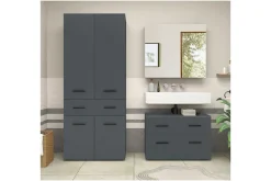 Loft24 Innsynsbeskyttelse & Innhegning|Baderom-Malika Høyskap til Bad 180x76x35 cm Grey