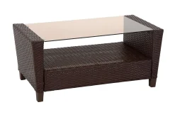 Dorel Home Veranda & Terrasse|Loungesett-Malmo Loungegruppe Kunstrotting Brun Brun,Rød