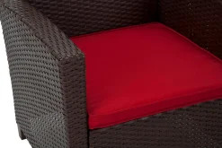Dorel Home Veranda & Terrasse|Loungesett-Malmo Loungegruppe Kunstrotting Brun Brun,Rød