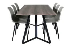 Venture Home Malvina Spisegruppe 180 cm inkl. 6 Ypas Stoler