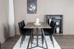 Venture Home Malvina Spisegruppe 180 cm + 6 stk Ypas Spisestoler