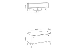 Mamerto Skoskap skap 80x36 cm