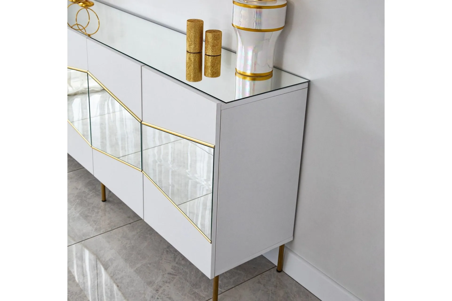 Sideboard & Skjenker-Mami Konsollbord 180 cm Hvit