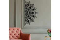 Skilt-Mandalas 1 Veggdekor Svart