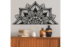 Skilt-Mandalas 1 Veggdekor Svart