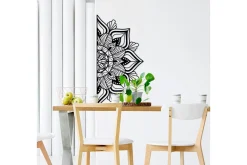 Skilt-Mandala 1 Veggdekor Svart