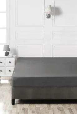 Barnetepper|Barnetepper-Mangi formsyd laken 140x190 cm Antrasitt