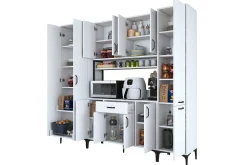Hjørneskap|Barskap-Manorma Highboard Hvit