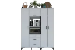 Oppbevaringsskap|Skap-Manorma Highboard Hvit