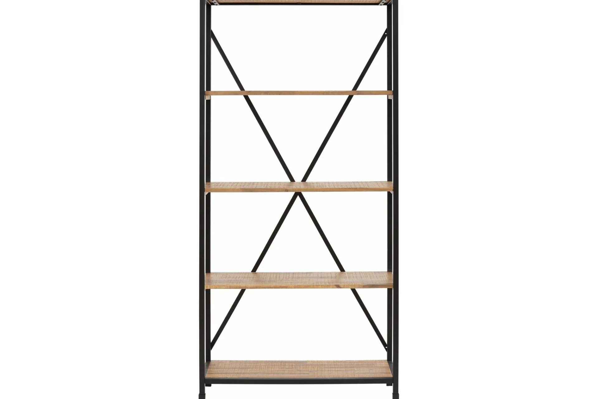 Loft24 Hattehylle|Hjørnehylle-Mantas Bokhylle 90x190 cm Beige,Svart