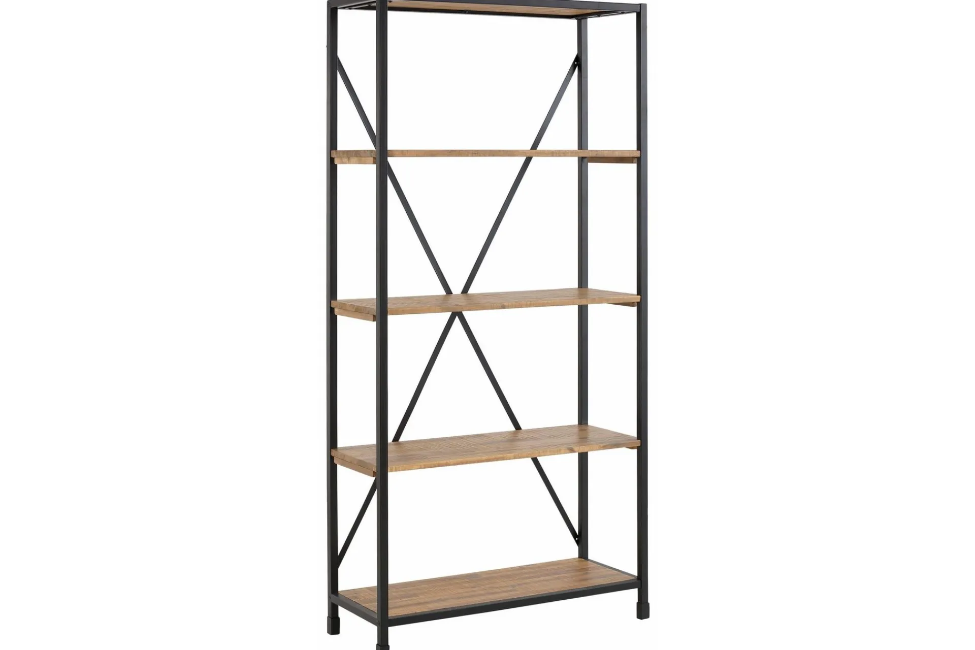 Loft24 Hattehylle|Hjørnehylle-Mantas Bokhylle 90x190 cm Beige,Svart