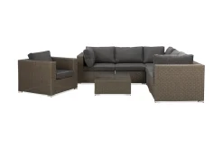deNoord Veranda & Terrasse|Loungemøbler Salg-Marcus Loungegruppe Brun,Grey
