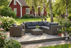 deNoord Veranda & Terrasse|Loungemøbler Salg-Marcus Loungegruppe Brun,Grey
