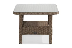 deNoord Loungebord & Sofabord Utendørs|Balkongmøbler-Marcus Sofabord 80x80 cm Høyt Brun