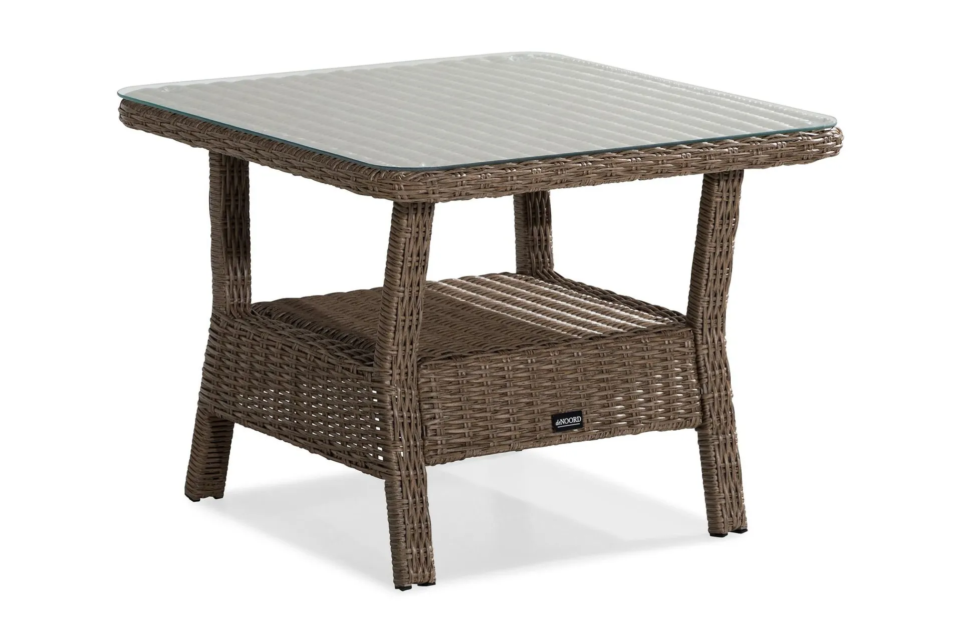 deNoord Loungebord & Sofabord Utendørs|Balkongmøbler-Marcus Sofabord 80x80 cm Høyt Brun
