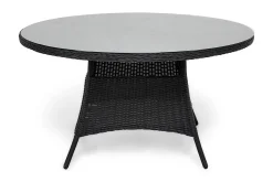 deNoord Loungebord & Sofabord Utendørs-Marcus Spisebord 140 cm Rundt Svart