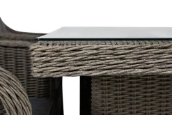 deNoord Spisegrupper Hage-Marcus Spisegruppe 200 + 4 Lenestoler m Pute Beige,Grey