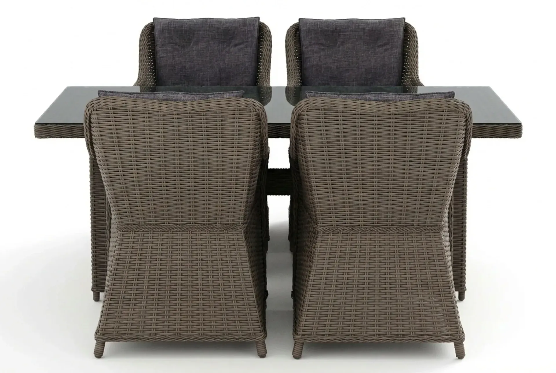 deNoord Spisegrupper Hage|Cafesett-Marcus utendørs spisegruppe 160x90 cm med 4 Marcus utefåtöljer