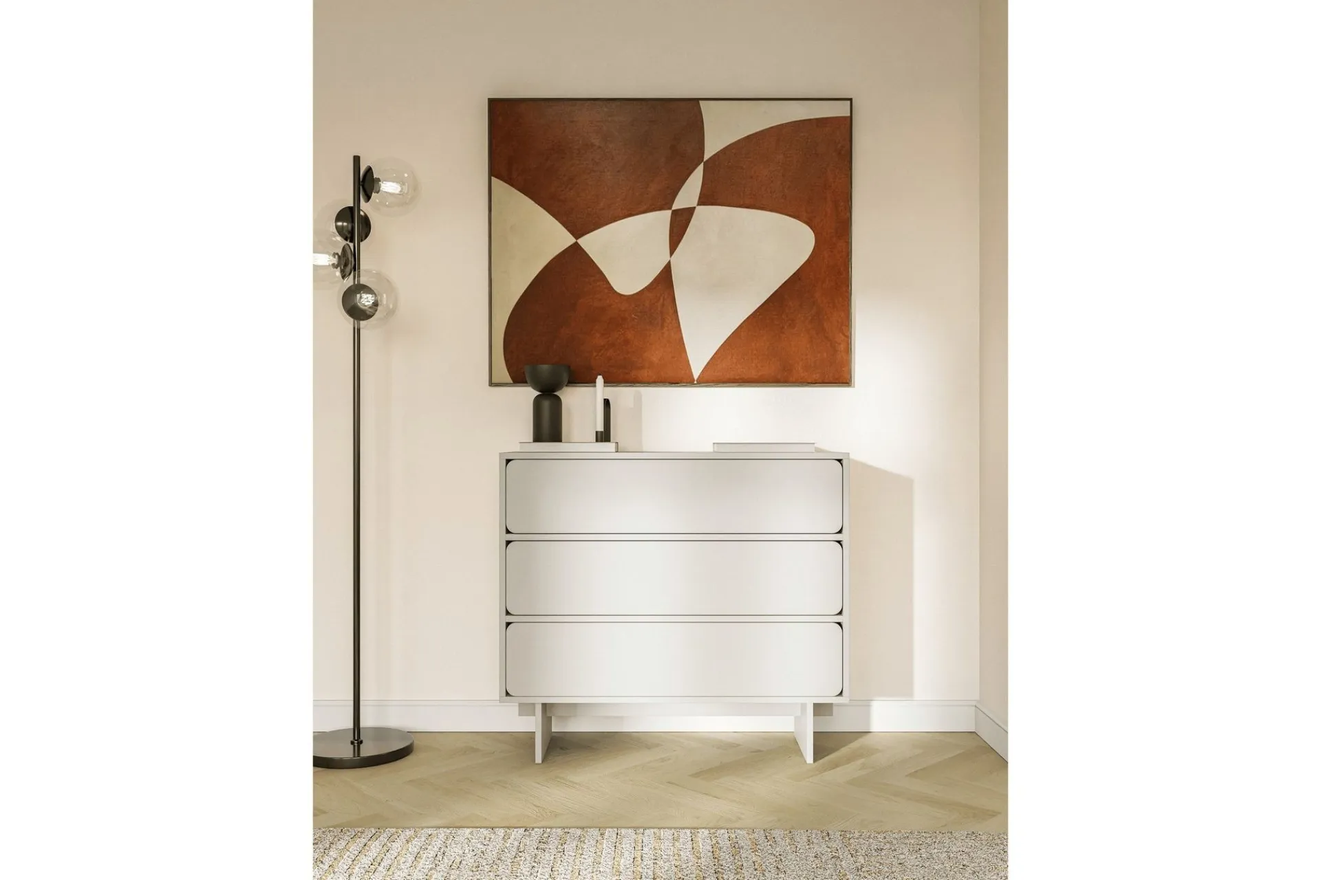 Kommode|Gangoppbevaring-Marinport Kommode 101 cm Beige