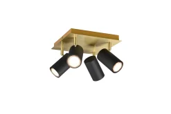 Trio Lighting Marley Spot 4-deler Svart/Gull