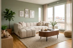 Marlow 3-seters boblete divansofa venstre