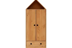 Garderobeskap Barn|Oppbevaring Barnerom-Masoomya Barnegarderobe 75x180 cm Brun