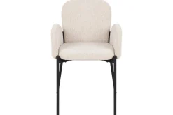Karmstoler-Matsalsstol Beliani Albee set om 2 Beige