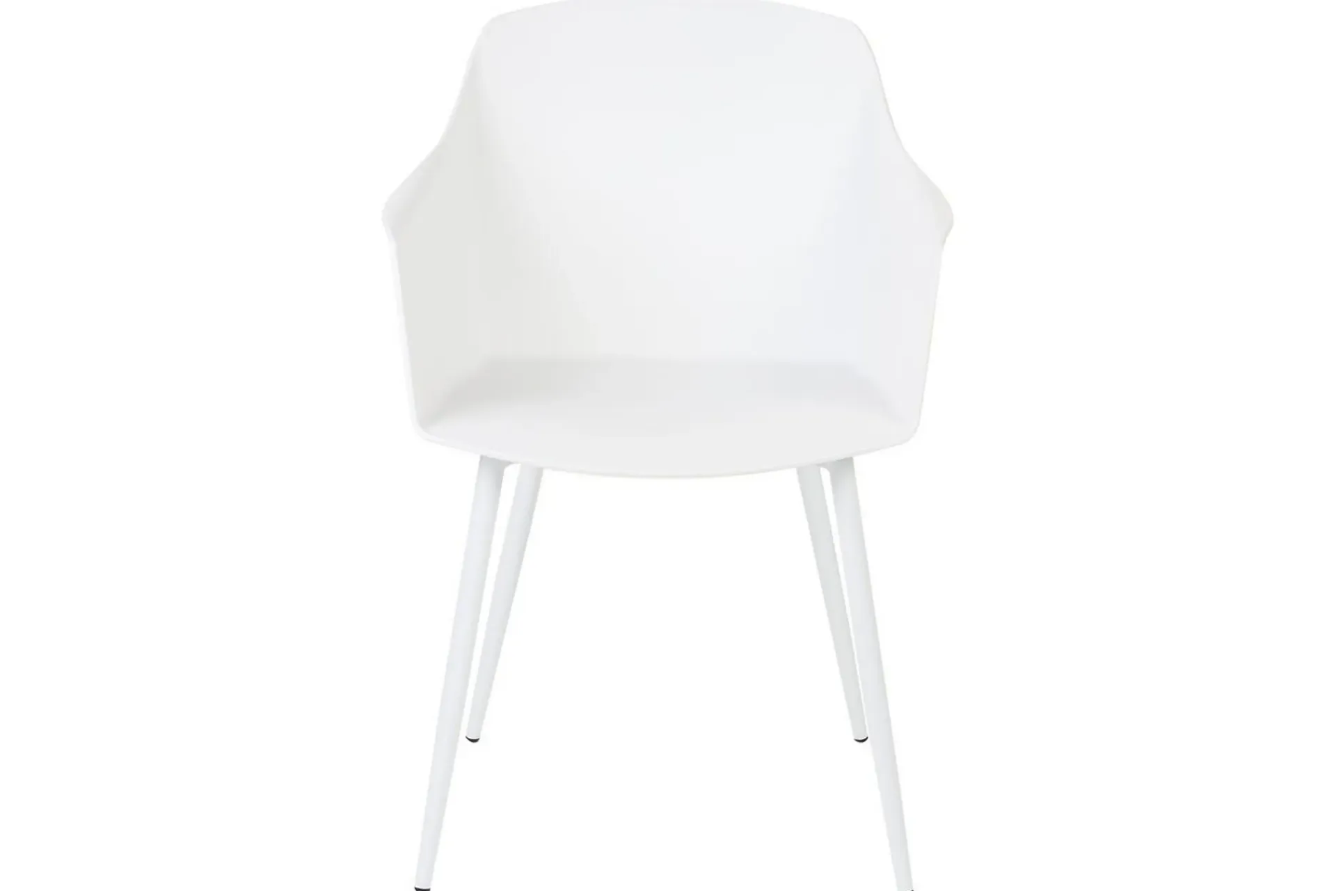 Karmstoler-Matsalsstol Beliani Fonda set om 2 White Hvit