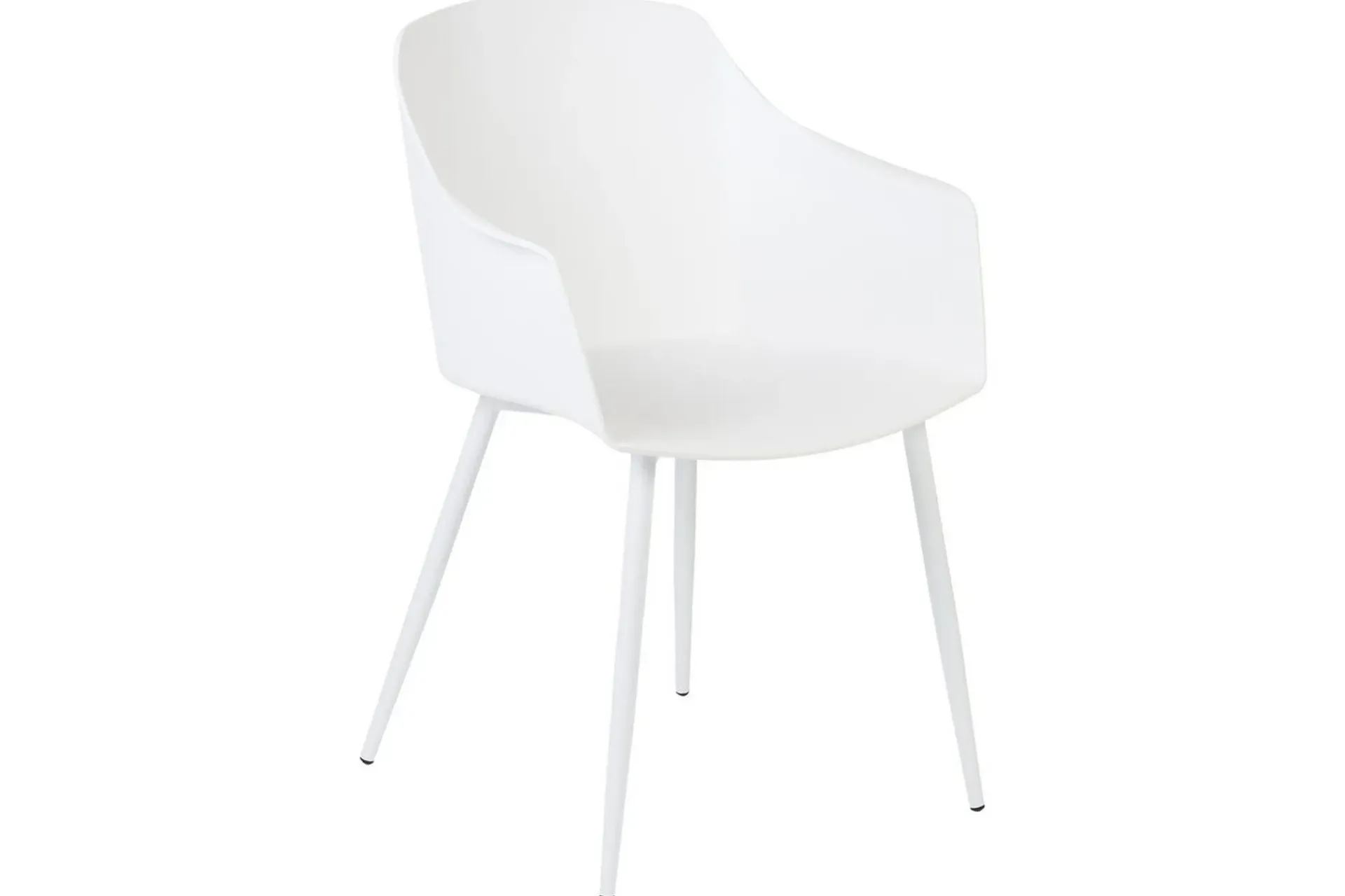 Karmstoler-Matsalsstol Beliani Fonda set om 2 White Hvit