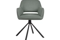 Matsalsstol Beliani Loures set om 2 Beige-Svart Dark green