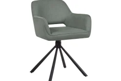 Matsalsstol Beliani Loures set om 2 Beige-Svart Dark green
