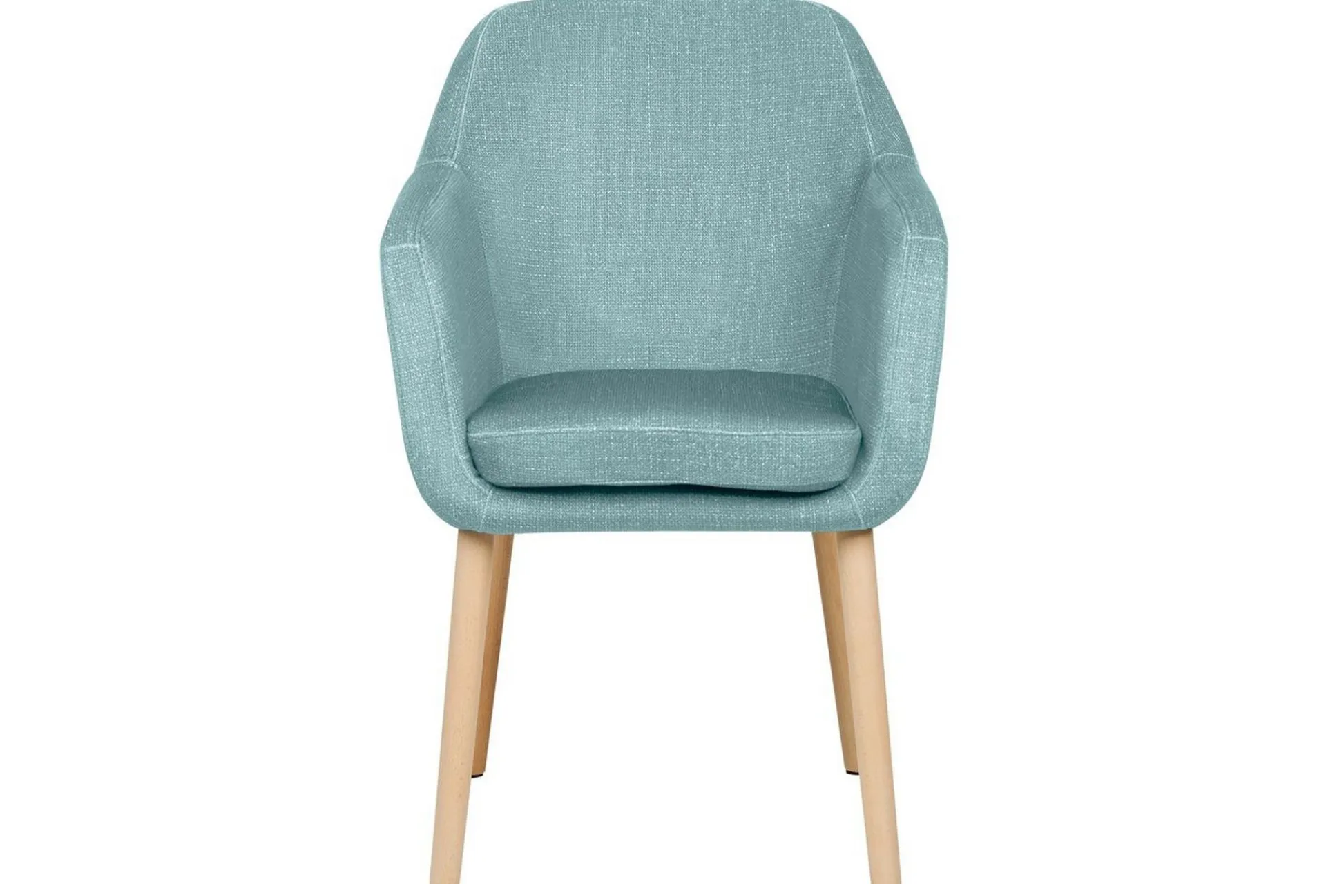 Matsalsstol Beliani Yorkville II Blått-Ljust Trä Light blue
