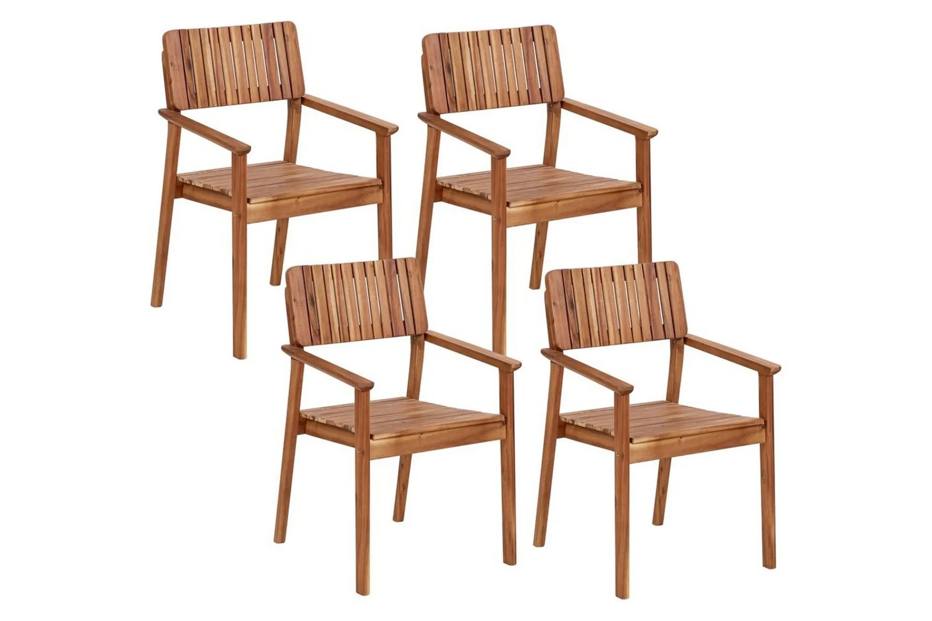 Matstol Beliani Agello set om 4 Light wood