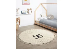 Moderne Tepper-Matte Badhani Beige,Svart