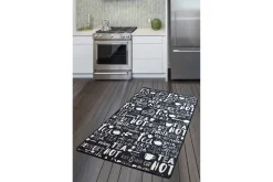 Moderne Tepper-Matte Hot Tea - Svart (100 x 200) Svart/Flerfarget