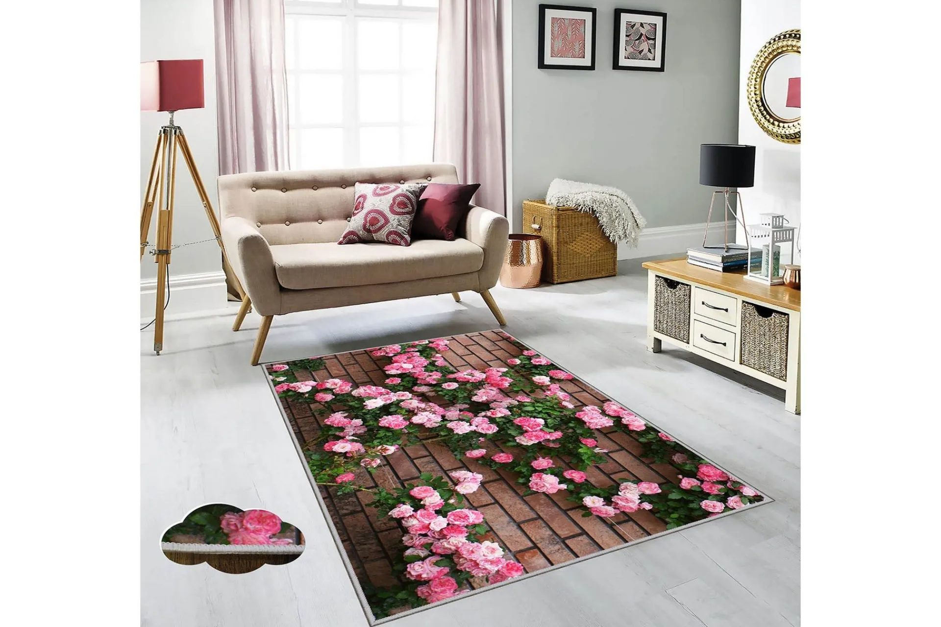 Orientalske Tepper-Matte (100x150) Homefesto 5 Flerfarget