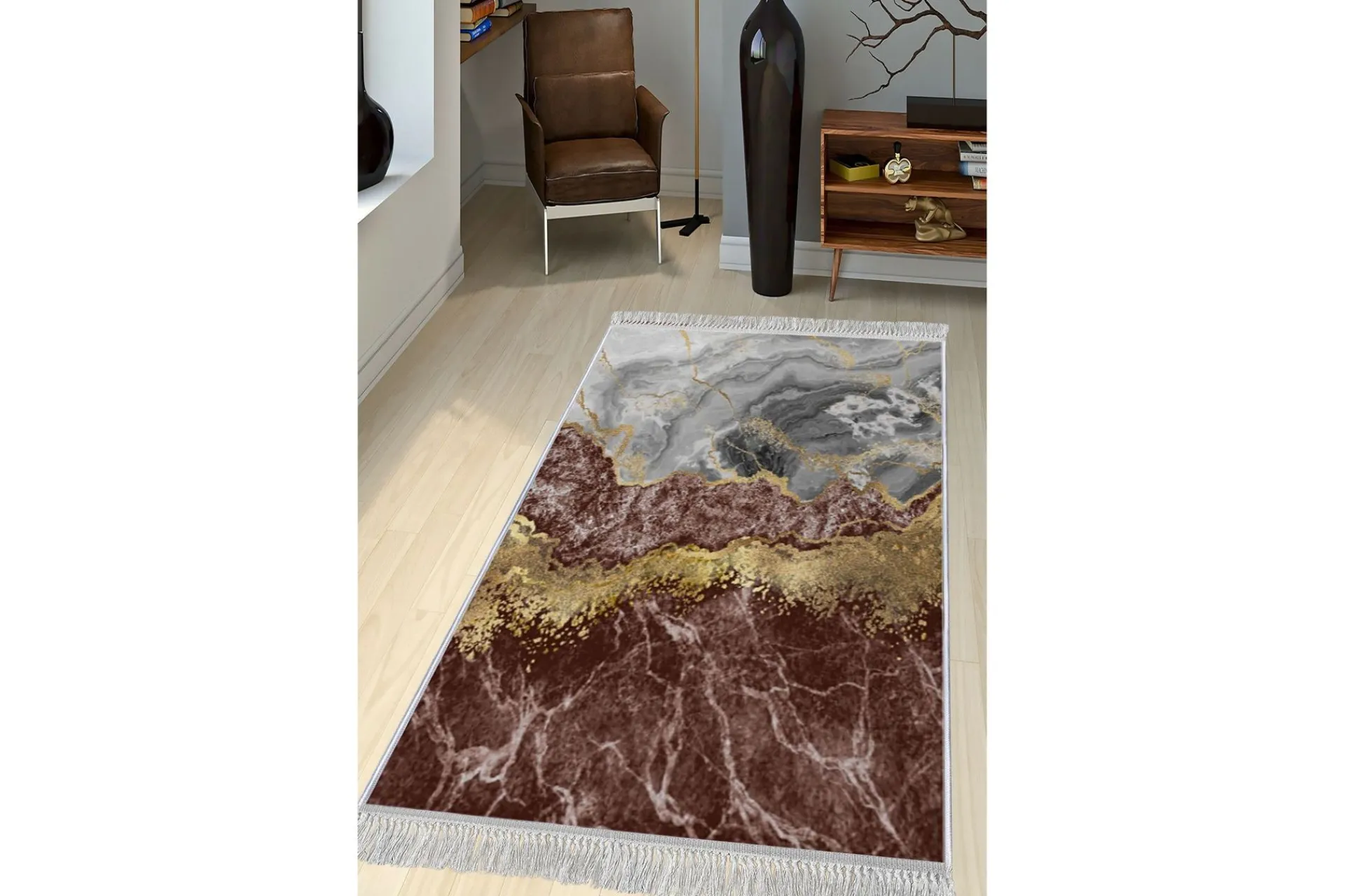 Orientalske Tepper-Matte (80x120) Homefesto - Cotton Flerfarget