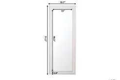Veggspeil|Helkroppsspeil-Mauleon Speil 50 cm Hvit